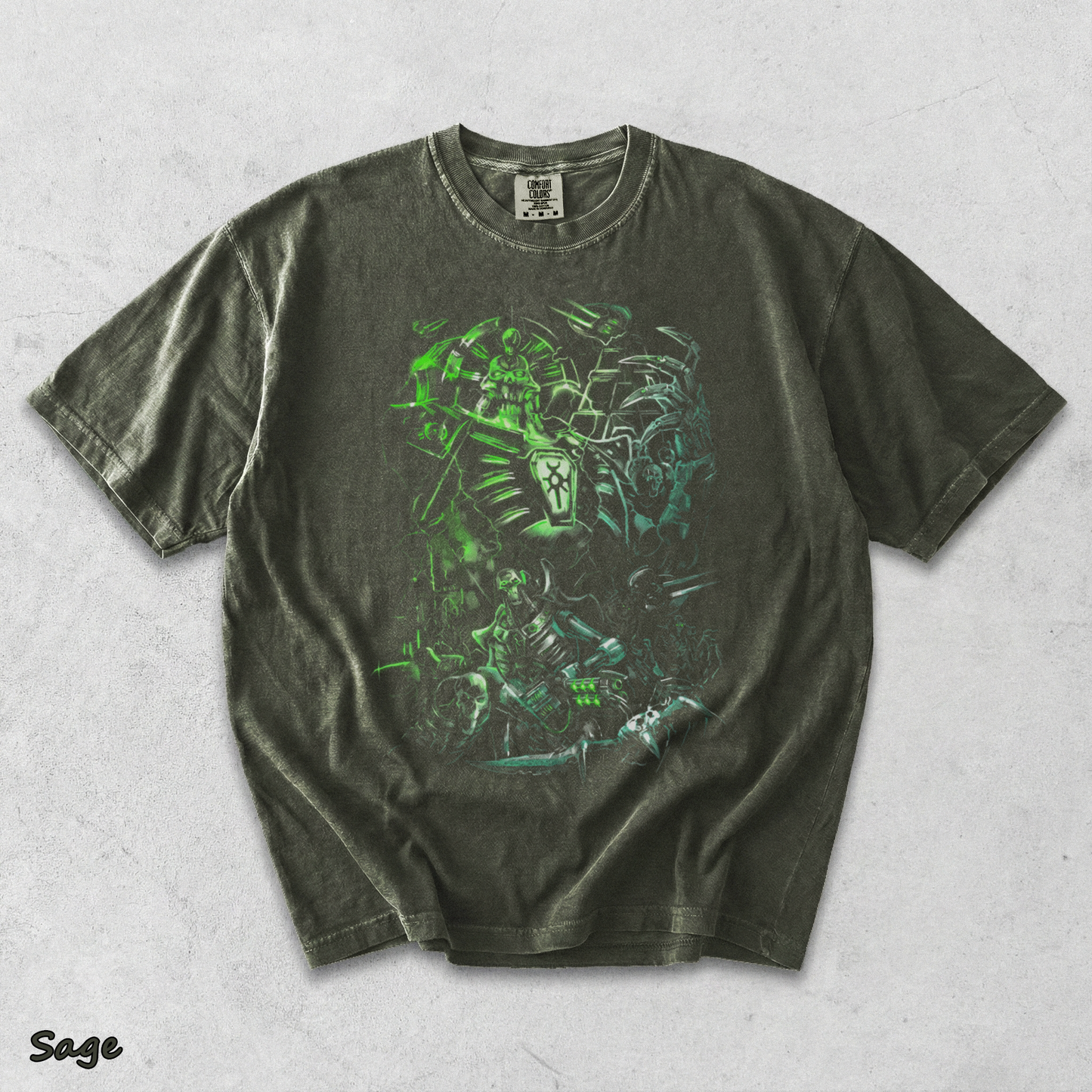 Necrons Unisex Lightweight 2 - Sage mockup