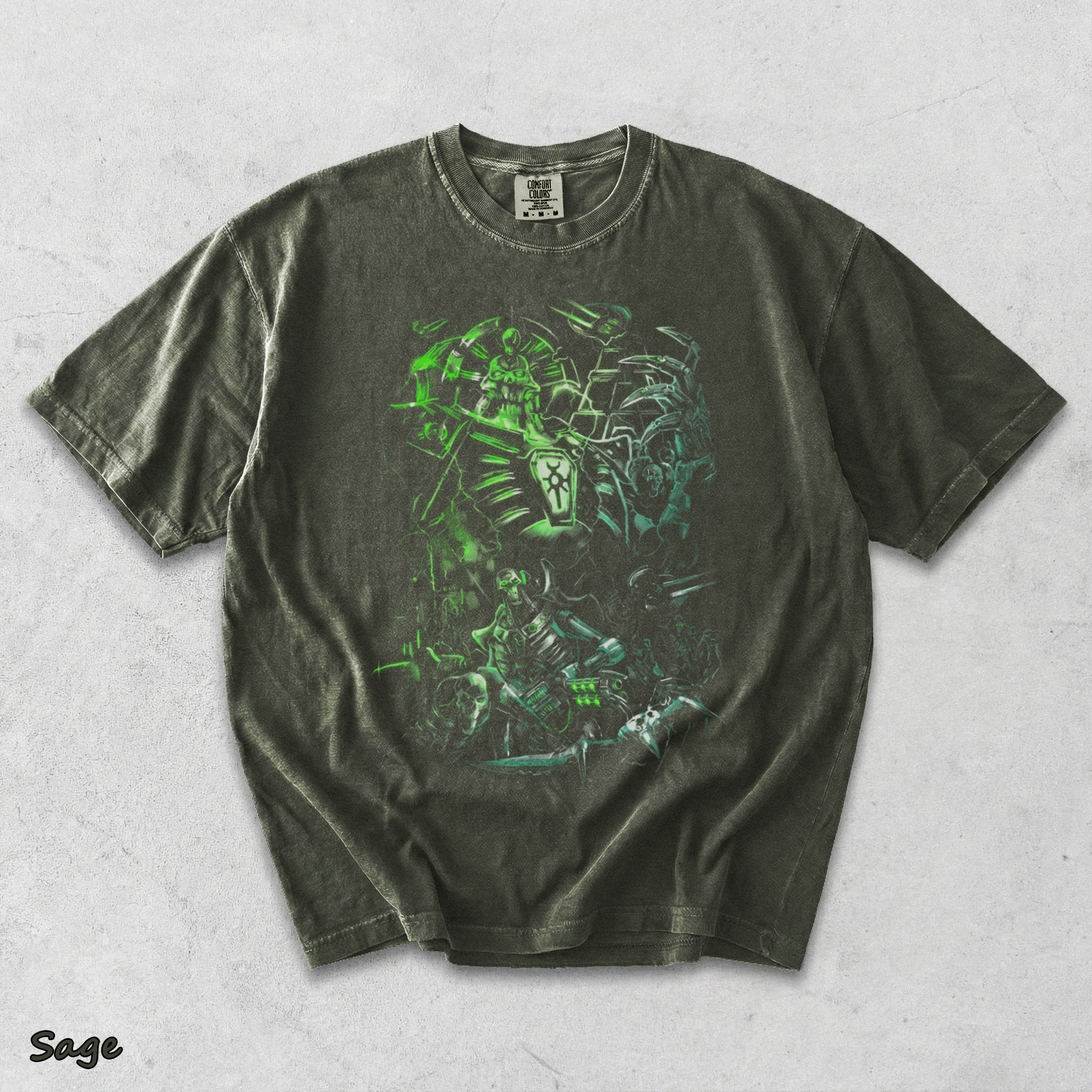 Necrons Unisex Lightweight 2 - Sage mockup
