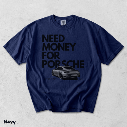 Need Money For Porsche - True Navy mockup