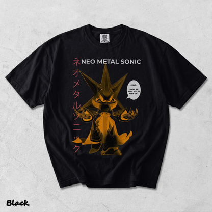 Neo Metal Sonic Anime Streetwear 3 - Black mockup