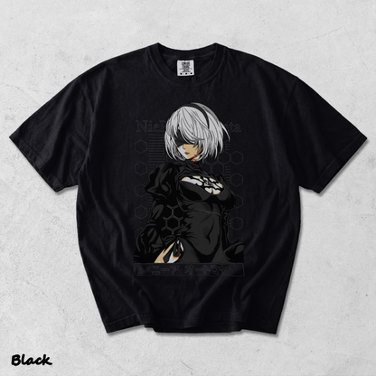 Nier Automata 2B 16-14407-78506 Nemo back - Black mockup