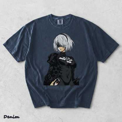 Nier Automata 2B 16-14407-78506 Nemo back - Denim mockup