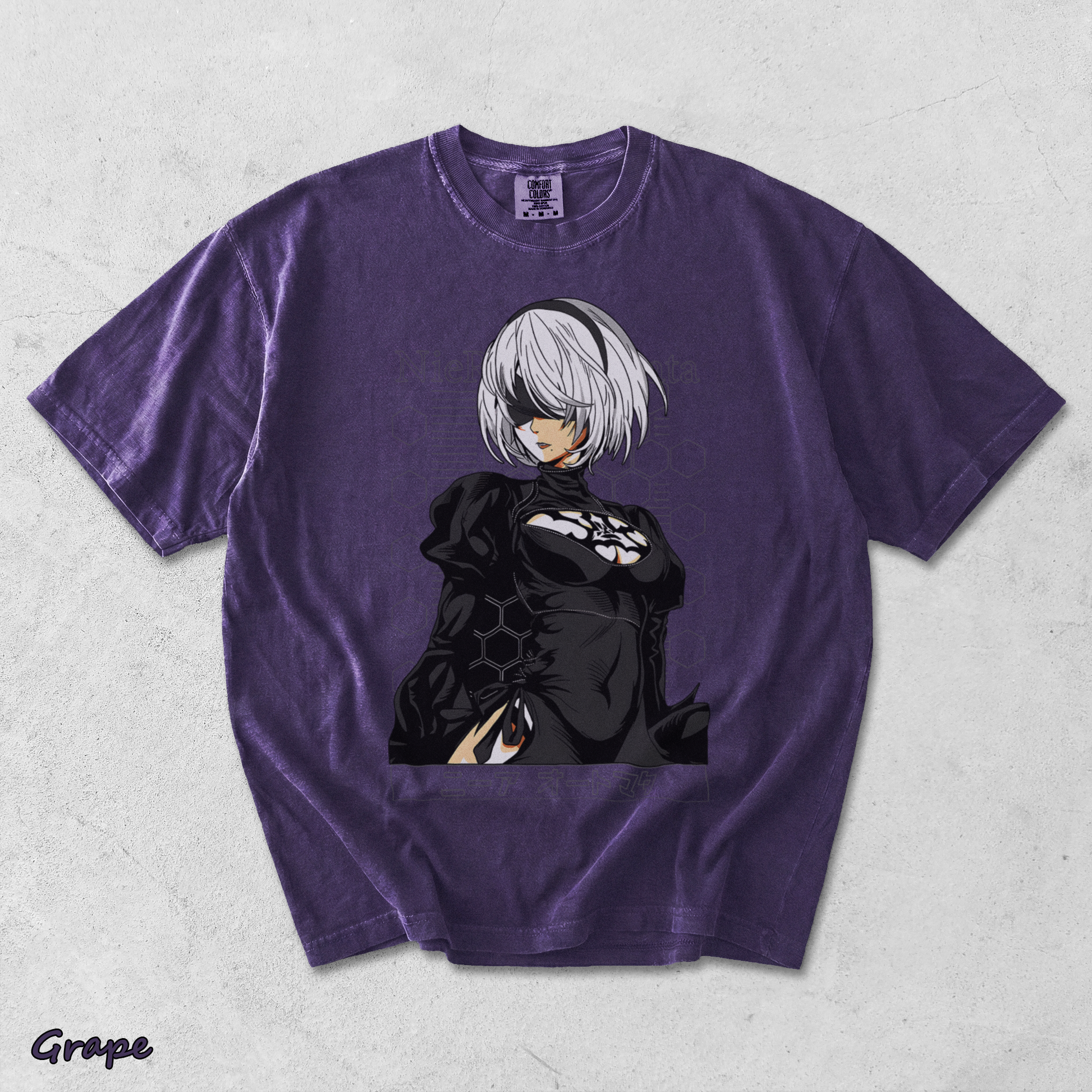 Nier Automata 2B 16-14407-78506 Nemo back - Grape mockup