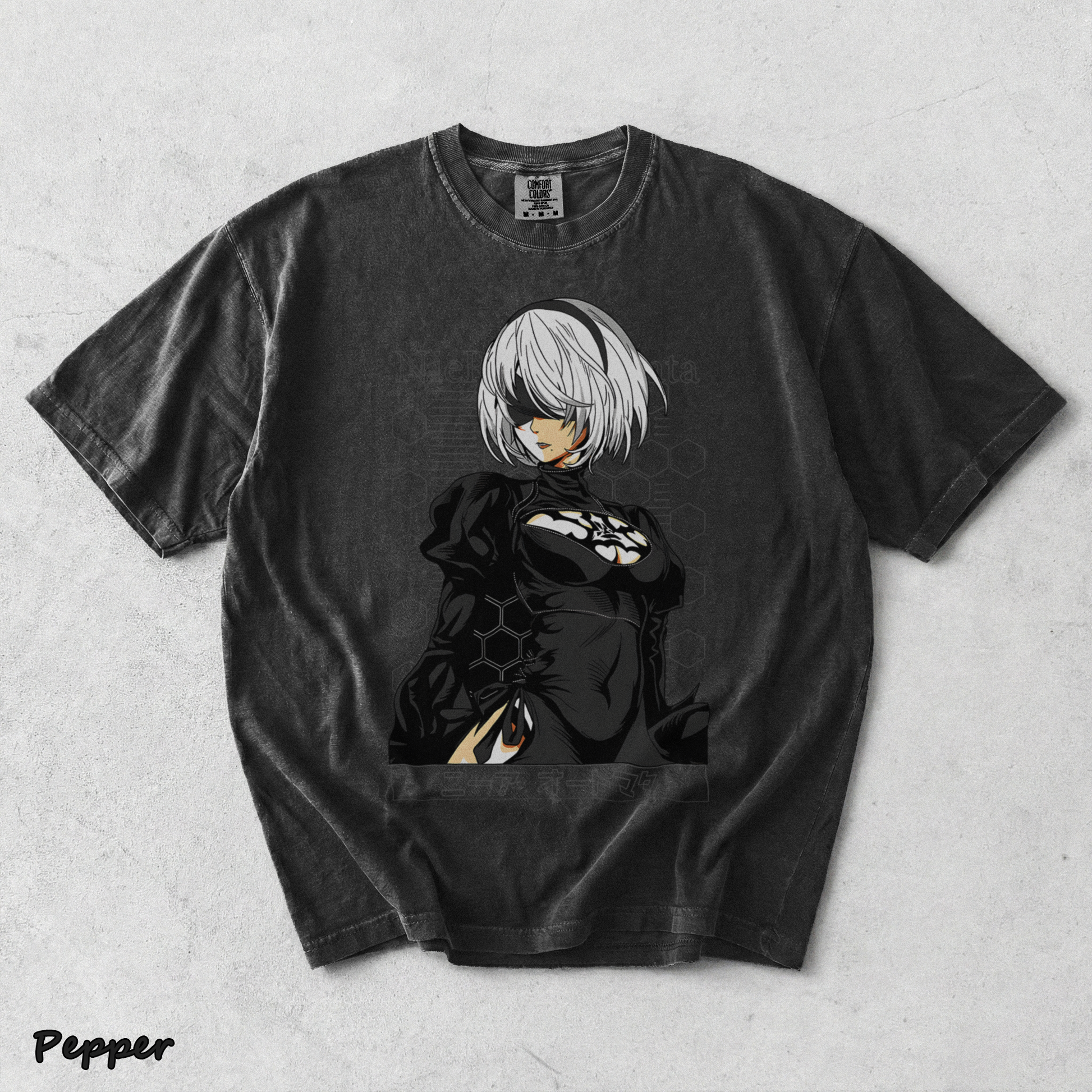 Nier Automata 2B 16-14407-78506 Nemo back - Pepper mockup