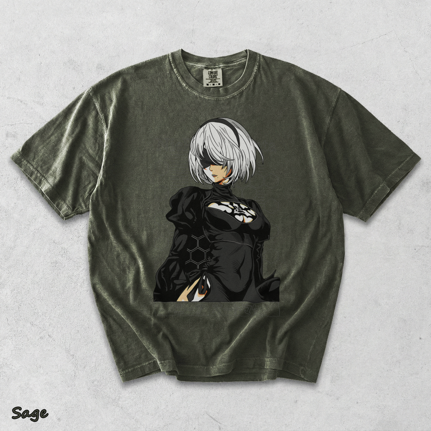 Nier Automata 2B 16-14407-78506 Nemo back - Sage mockup