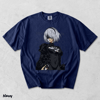 Nier Automata 2B 16-14407-78506 Nemo back - True Navy mockup