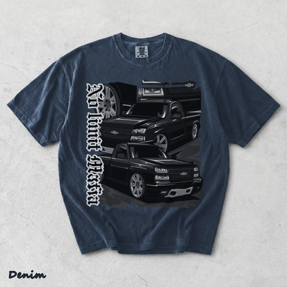 No Limit Mafia T-shirt back - Denim mockup