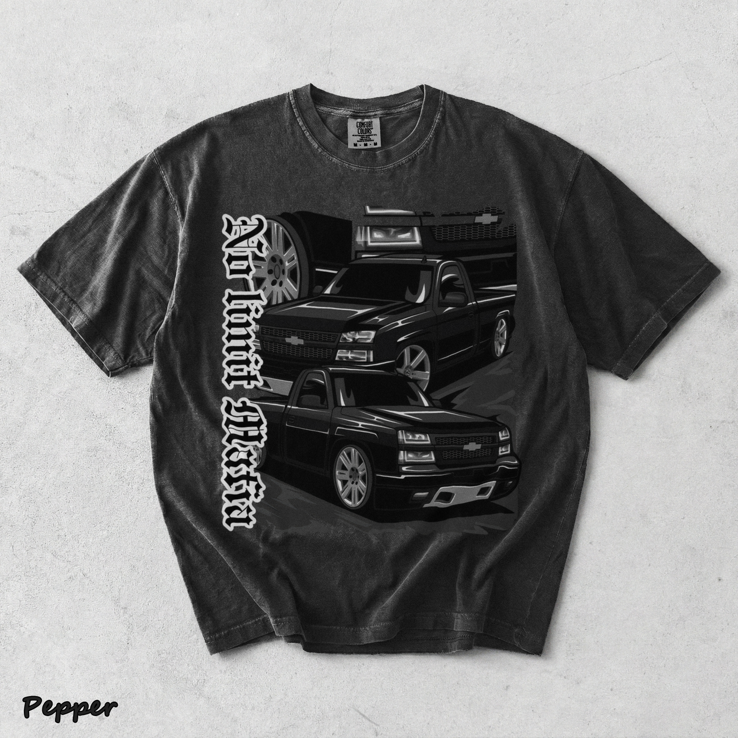 No Limit Mafia T-shirt back - Pepper mockup