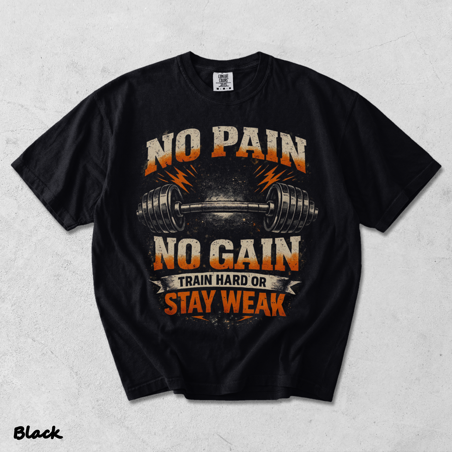 No Pain - Black mockup