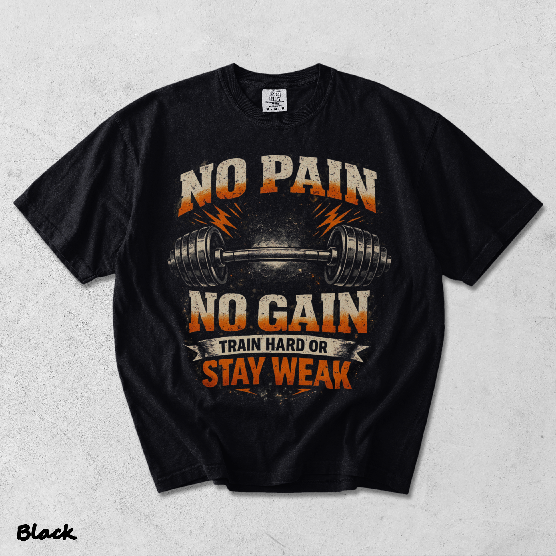 No Pain - Black mockup