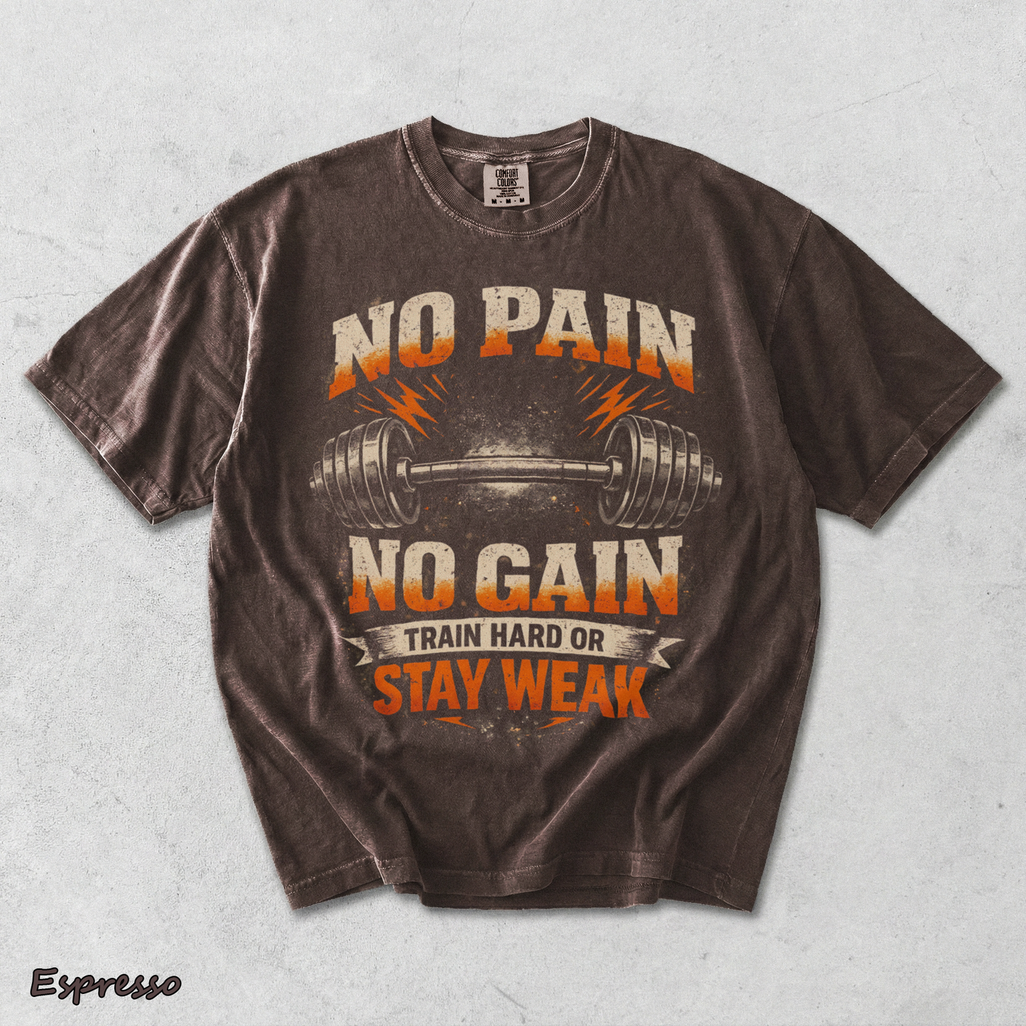 No Pain - Espresso mockup