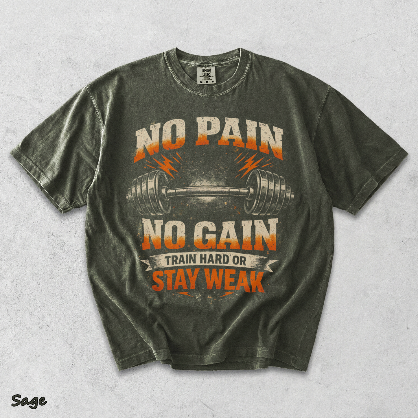 No Pain - Sage mockup