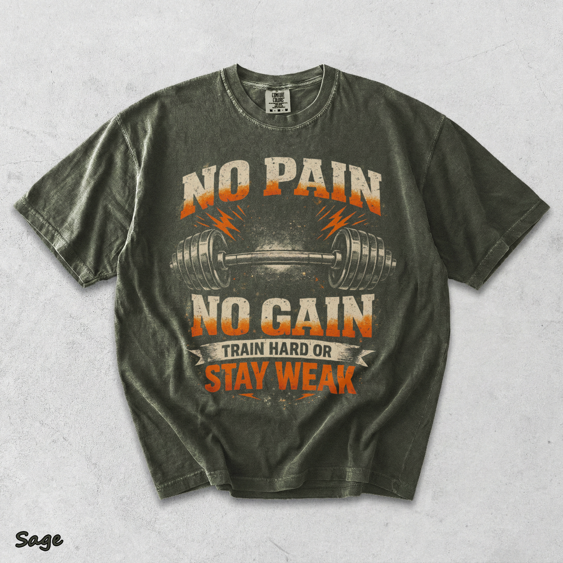 No Pain - Sage mockup