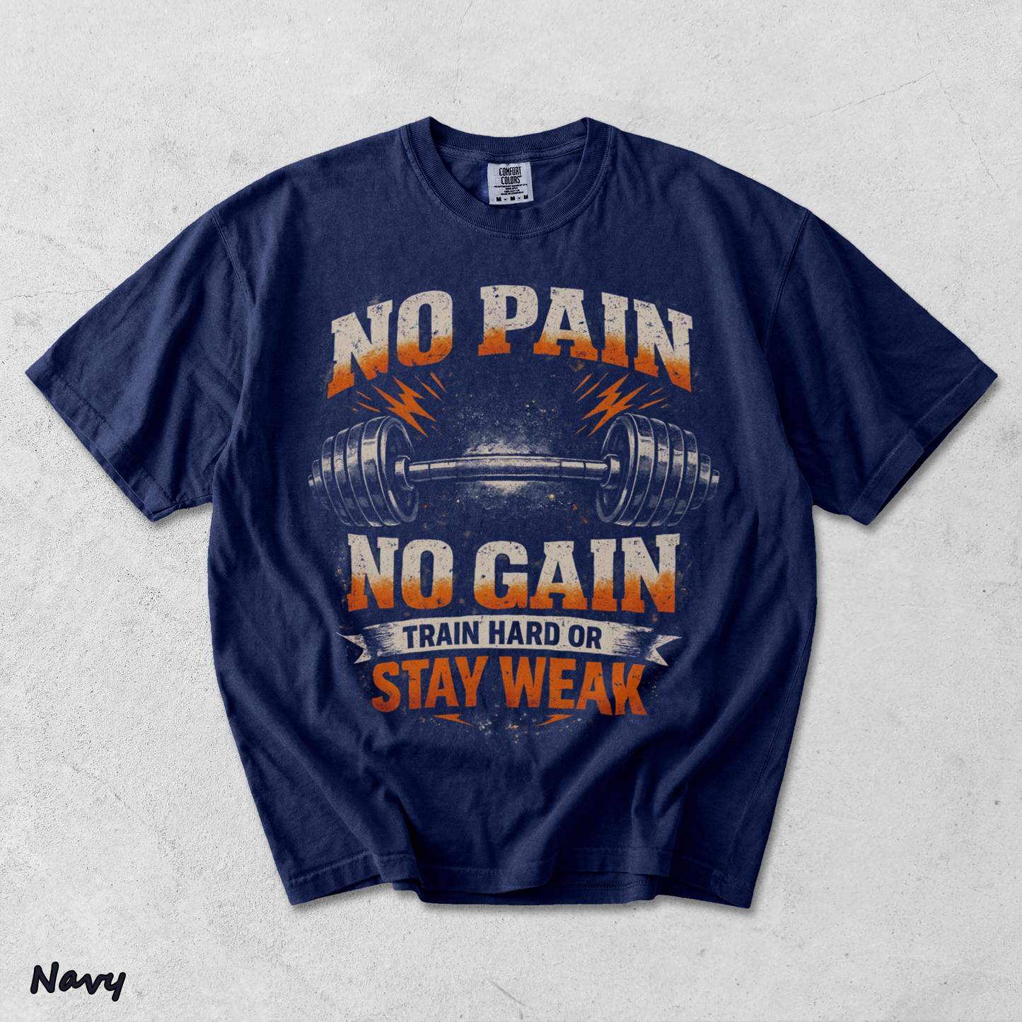 No Pain - True Navy mockup