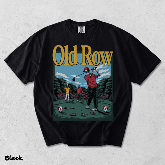 Old Row Golf Back - Black mockup