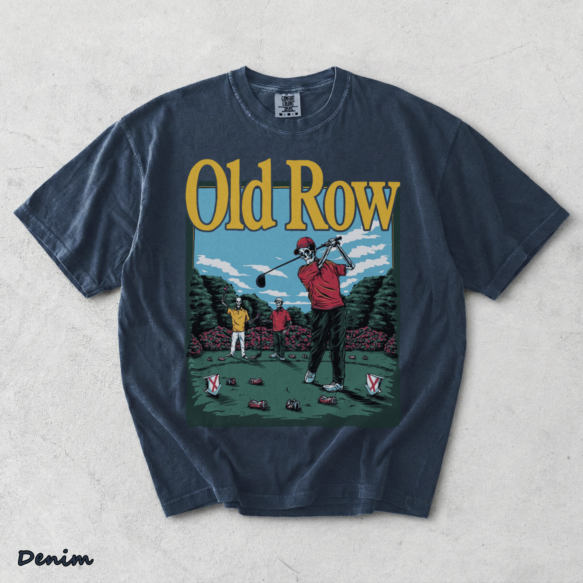 Old Row Golf Back - Denim mockup