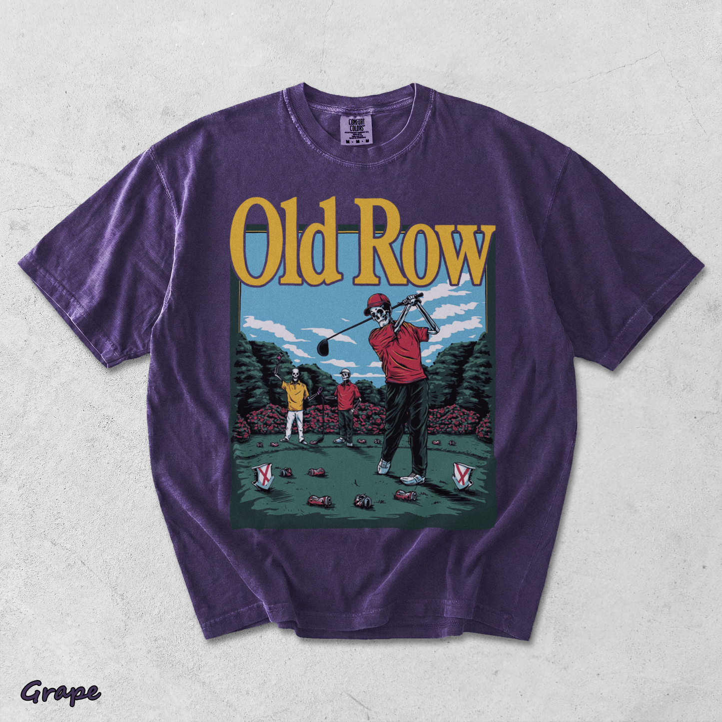 Old Row Golf Back - Grape mockup