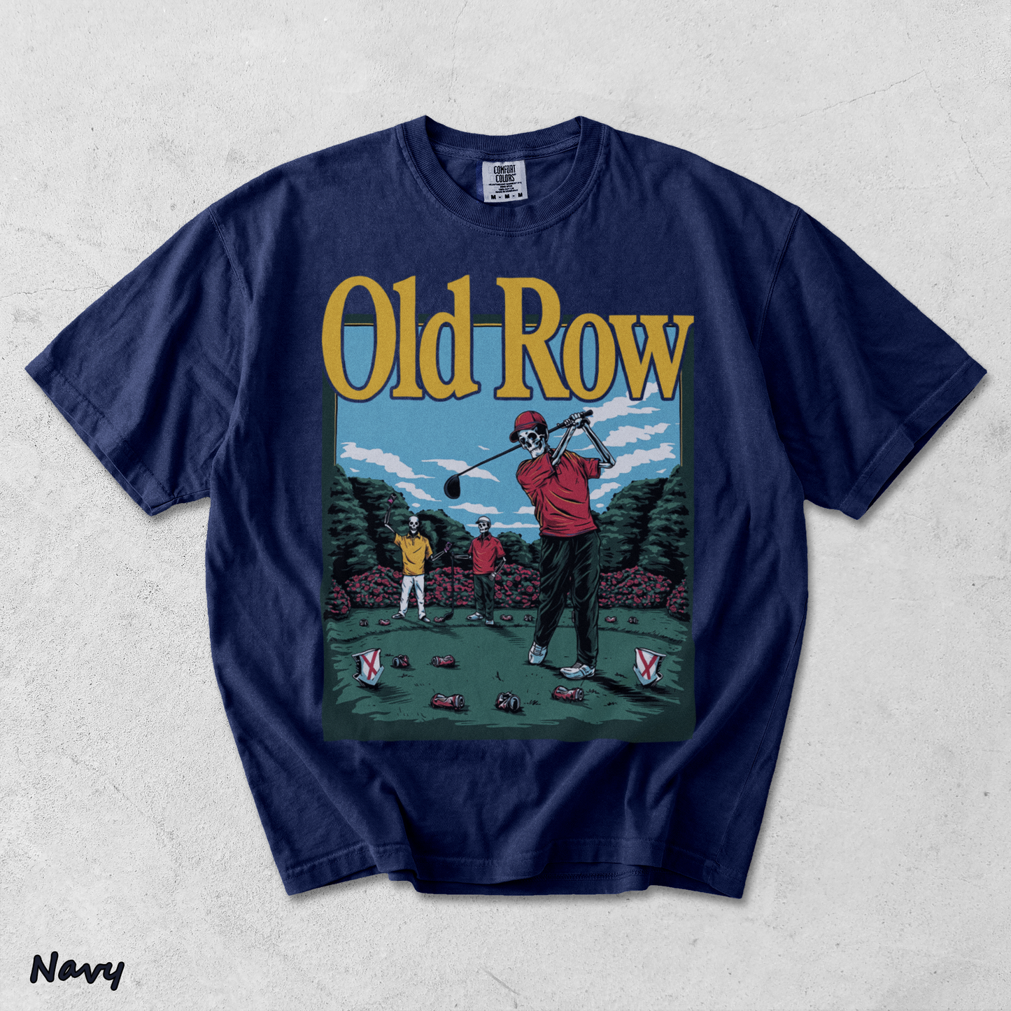 Old Row Golf Back - True Navy mockup