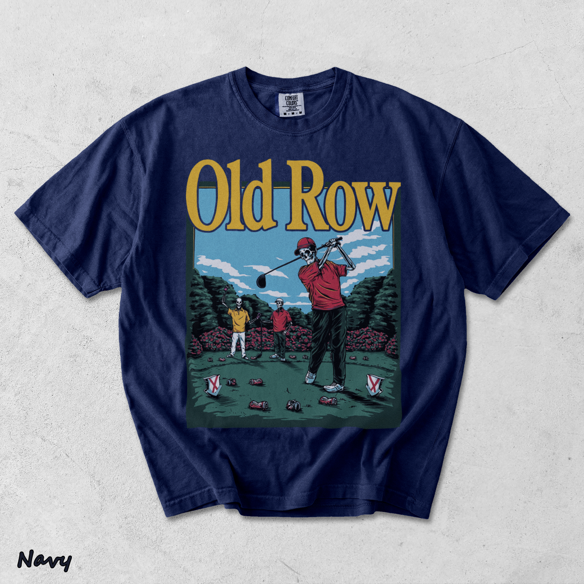 Old Row Golf Back - True Navy mockup