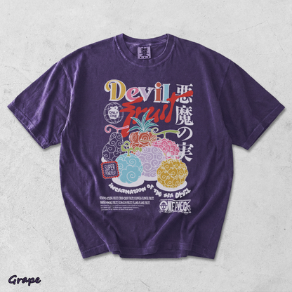One Piece Devil Fruit 22 Back - Grape mockup