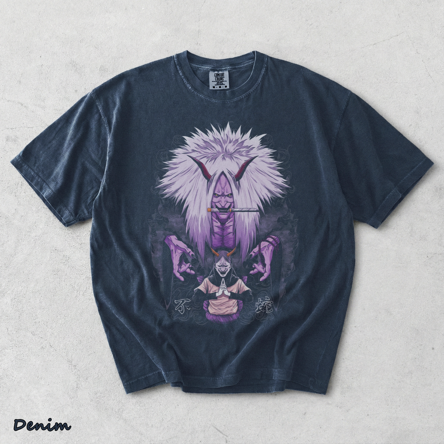 Orochimaru Reaper Death Seal - Denim mockup