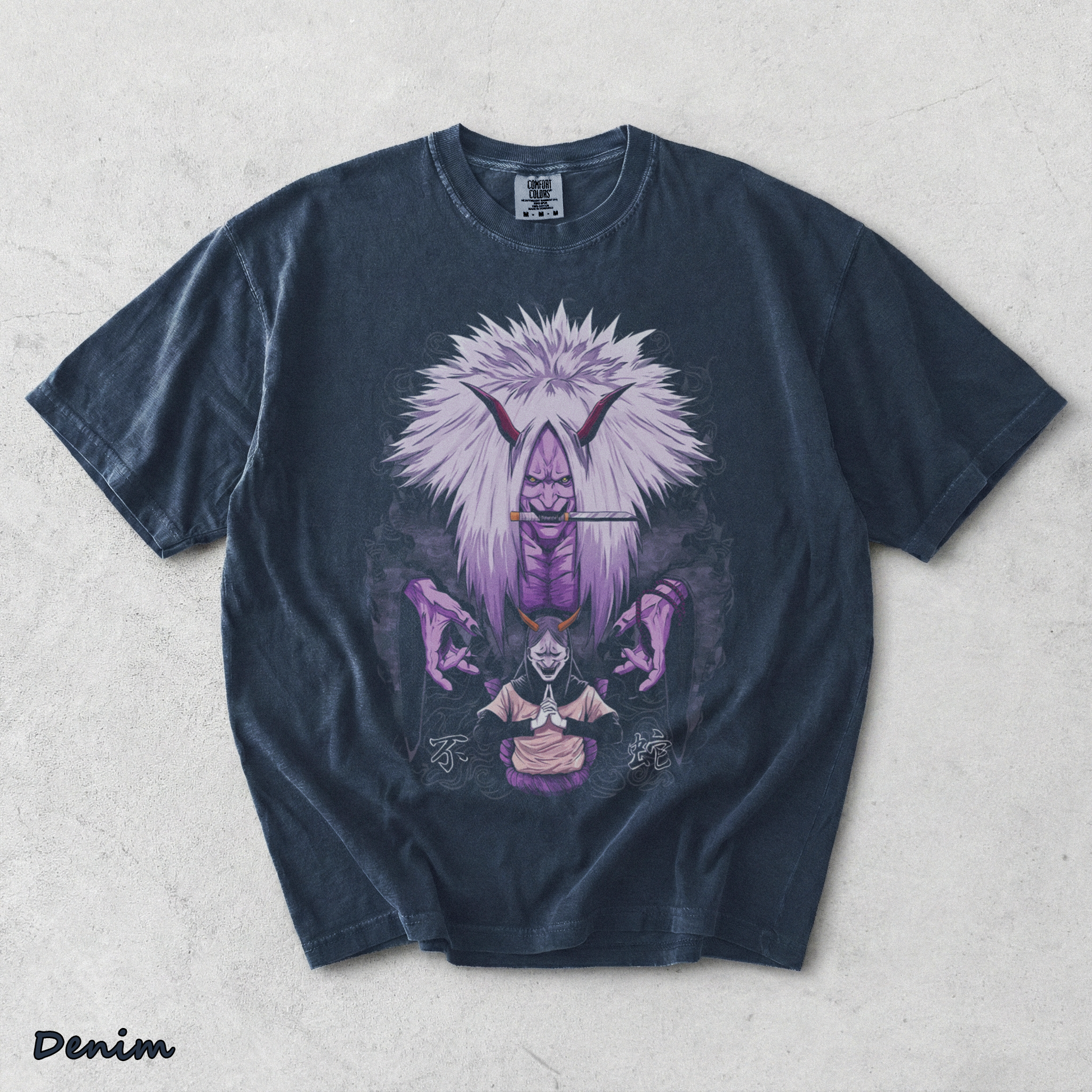 Orochimaru Reaper Death Seal - Denim mockup