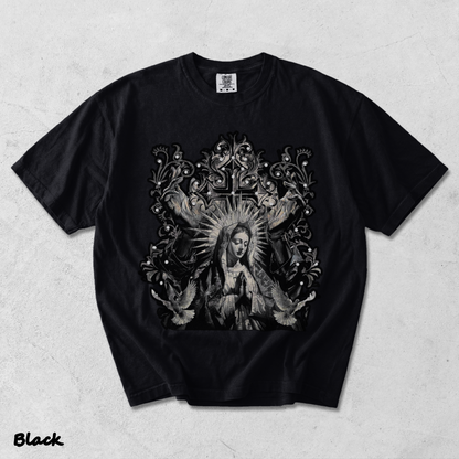 Our Goth Distressed Washed Snowflake - Black mockup