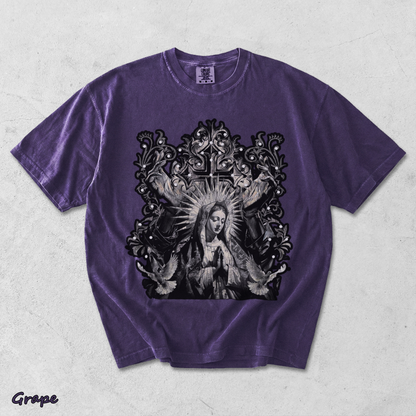 Our Goth Distressed Washed Snowflake - Grape mockup