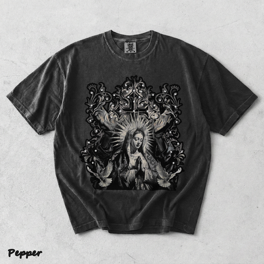 Our Goth Distressed Washed Snowflake - Pepper mockup