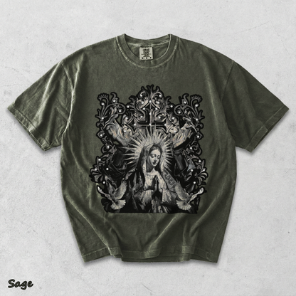 Our Goth Distressed Washed Snowflake - Sage mockup