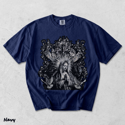 Our Goth Distressed Washed Snowflake - True Navy mockup