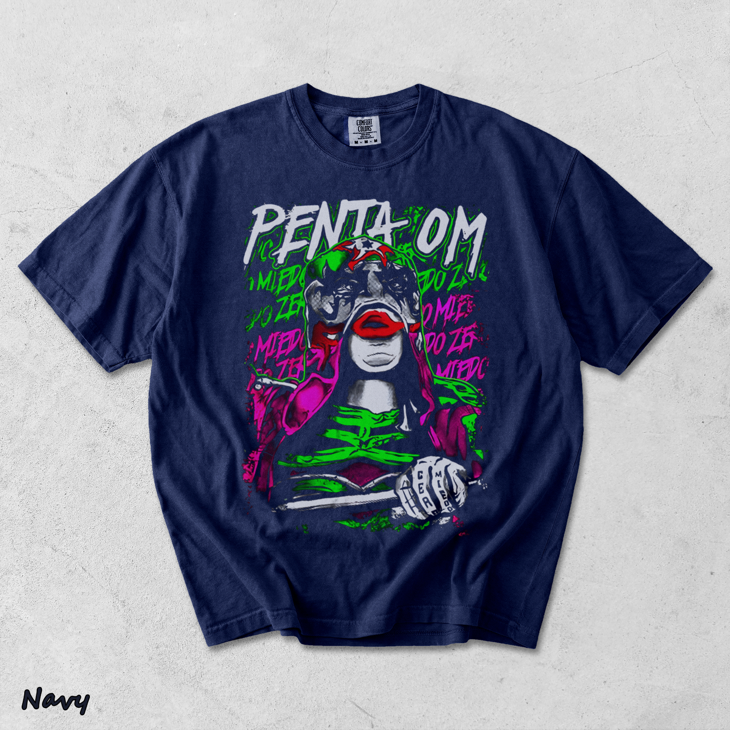 Penta El Zero Miedo Wrestling - True Navy mockup