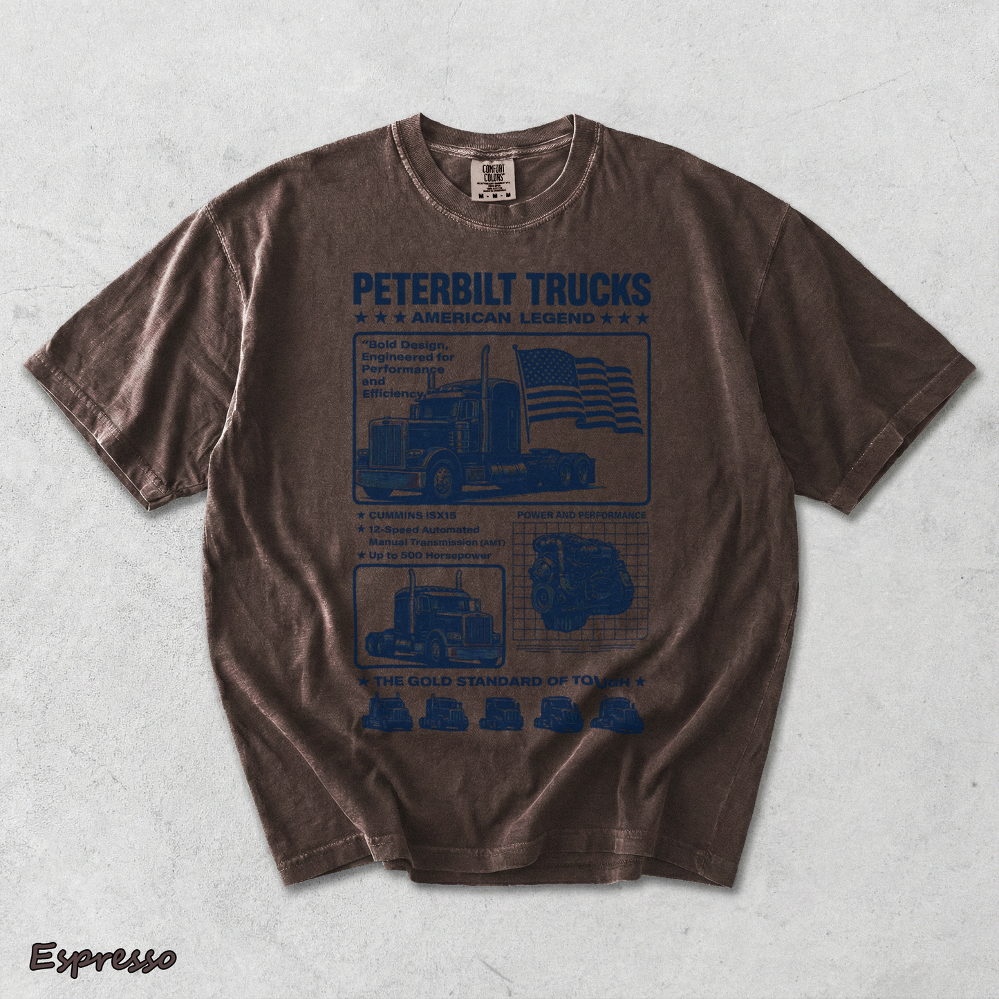Peterbilt American Back - Espresso mockup
