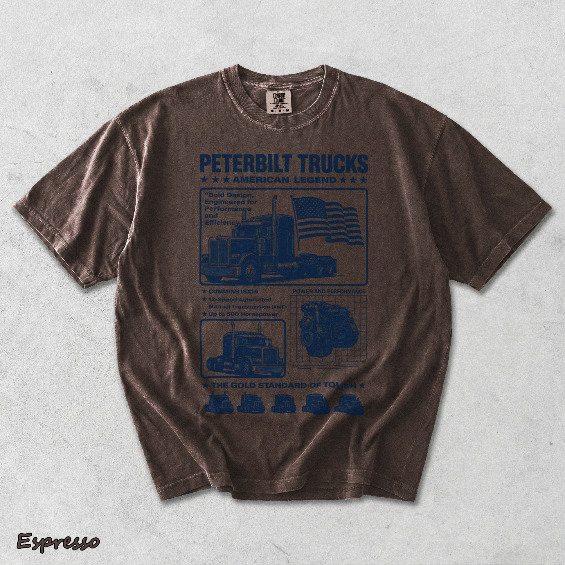 Peterbilt American Back - Espresso mockup