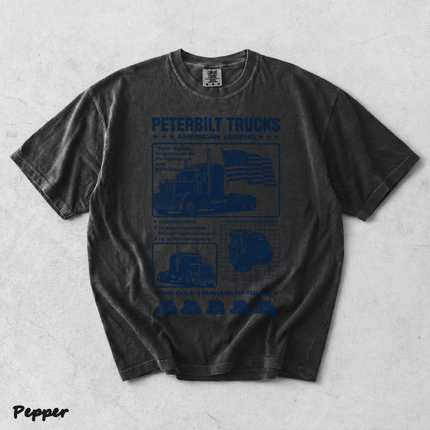 Peterbilt American Back - Pepper mockup