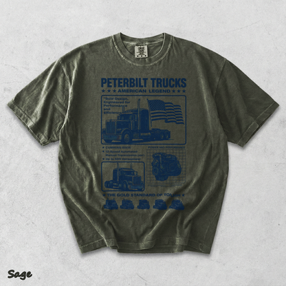 Peterbilt American Back - Sage mockup