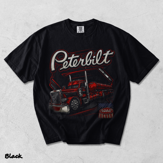 Peterbilt Red - Black mockup
