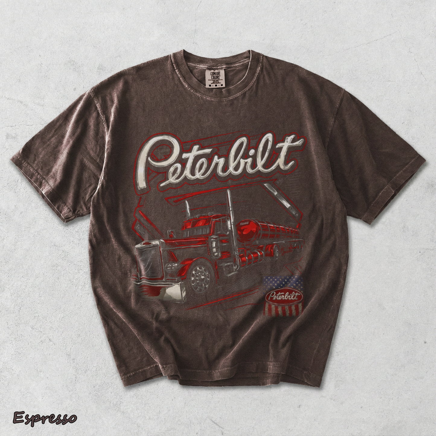 Peterbilt Red - Espresso mockup