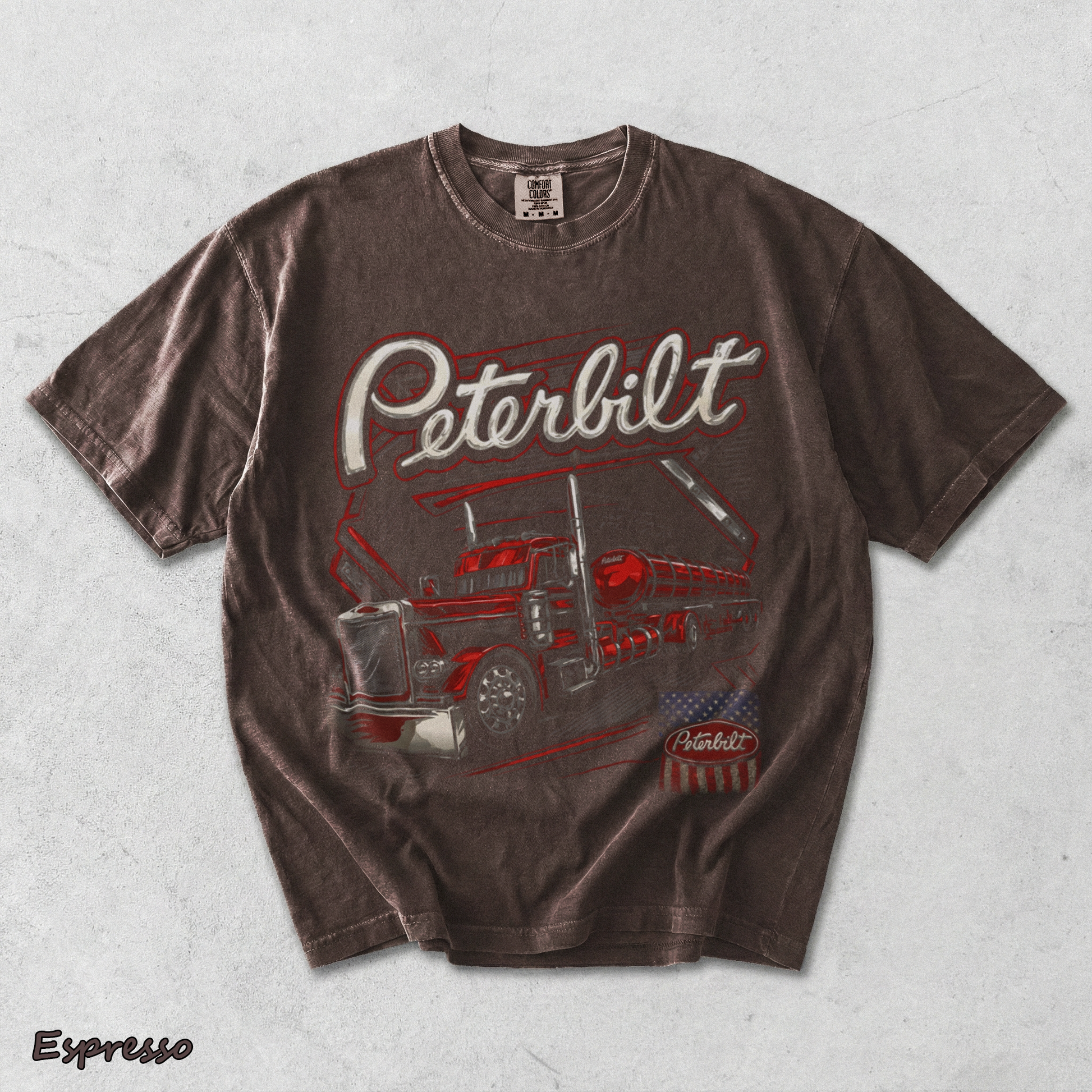 Peterbilt Red - Espresso mockup