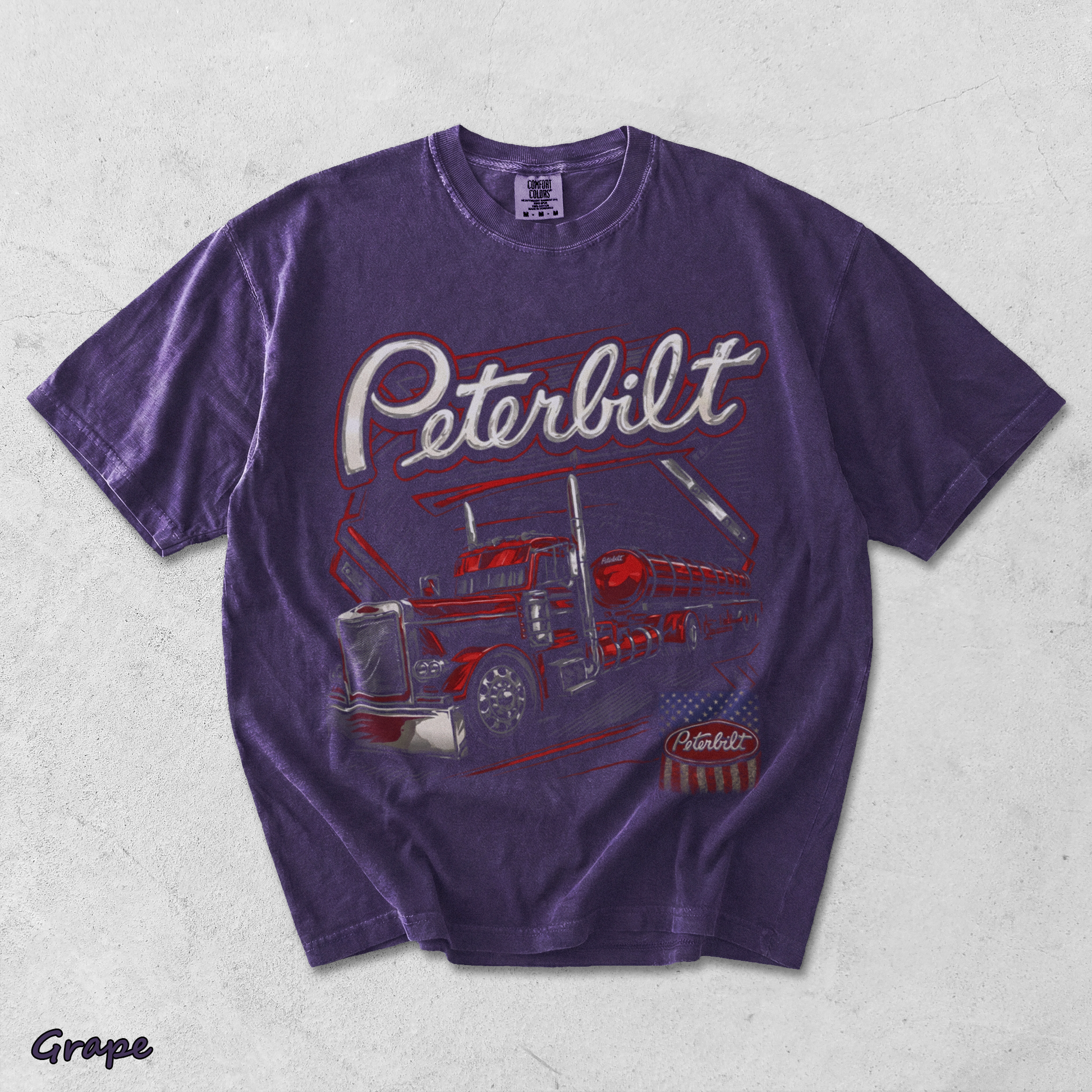 Peterbilt Red - Grape mockup