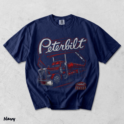 Peterbilt Red - True Navy mockup