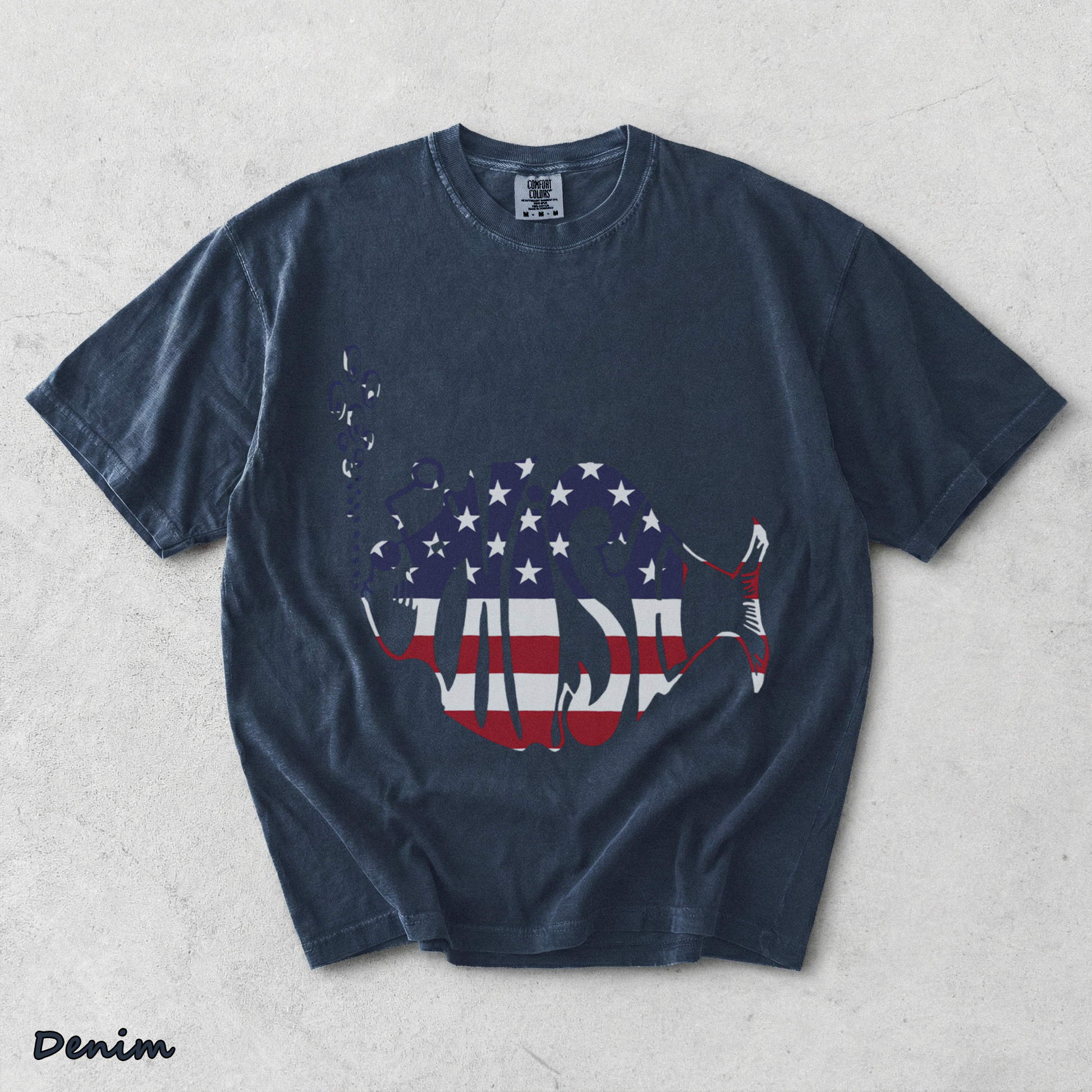 Phish American - Denim mockup