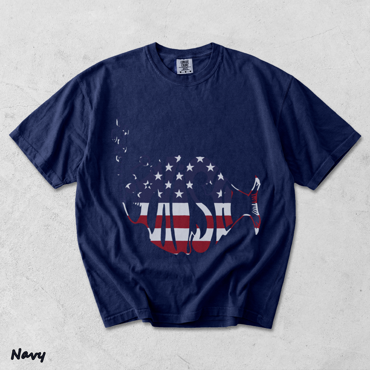Phish American - True Navy mockup