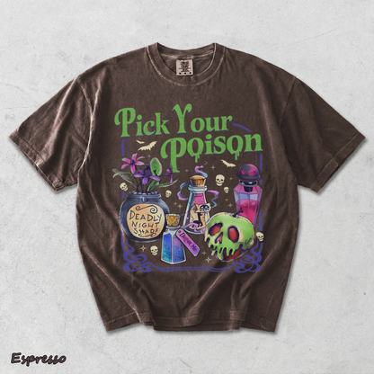 Pick Your Poison t shirt 1 - Espresso mockup