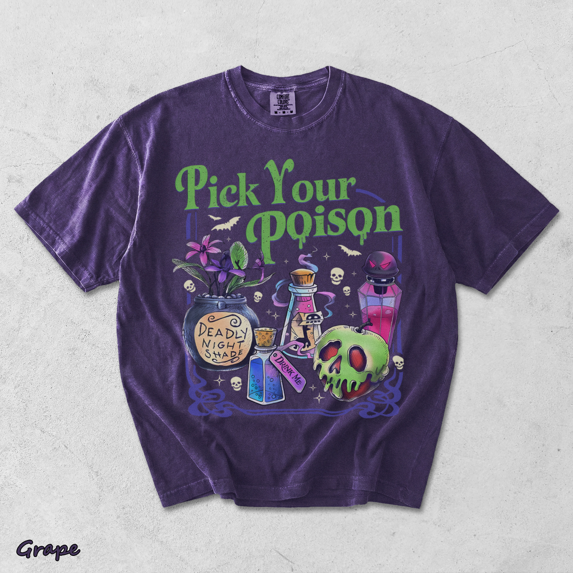 Pick Your Poison t shirt 1 - Grape mockup