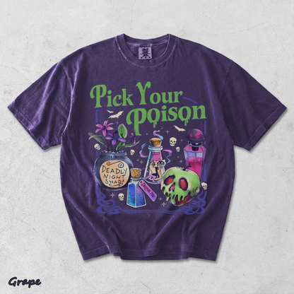 Pick Your Poison t shirt 1 - Grape mockup