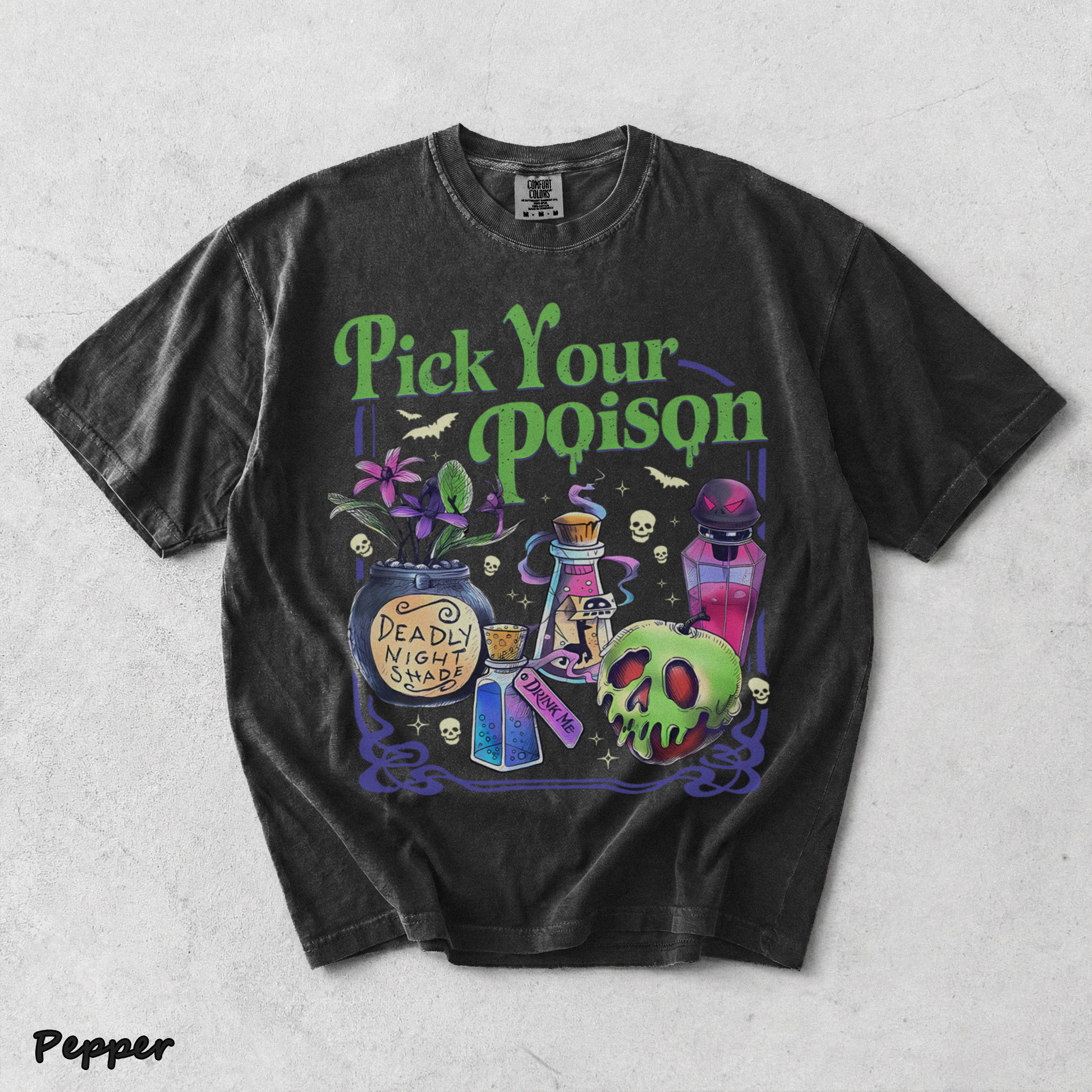 Pick Your Poison t shirt 1 - Pepper mockup