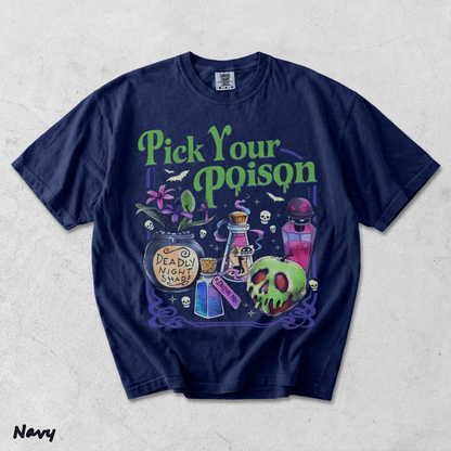 Pick Your Poison t shirt 1 - True Navy mockup