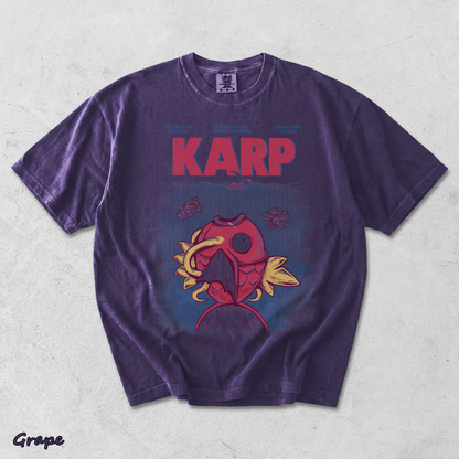 Pokemon PKM Anime Shirt Jaws x Magikarp Vintage Design, Menswear Top, Underwear Tshirt Style - Grape mockup