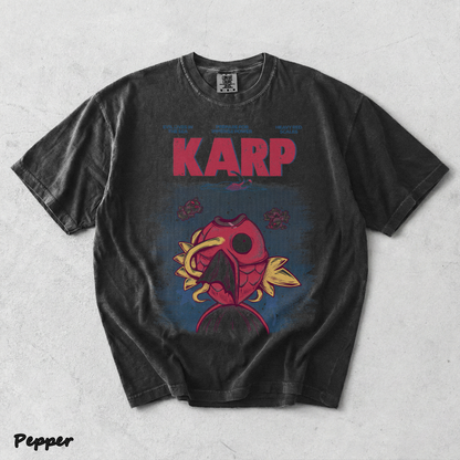 Pokemon PKM Anime Shirt Jaws x Magikarp Vintage Design, Menswear Top, Underwear Tshirt Style - Pepper mockup